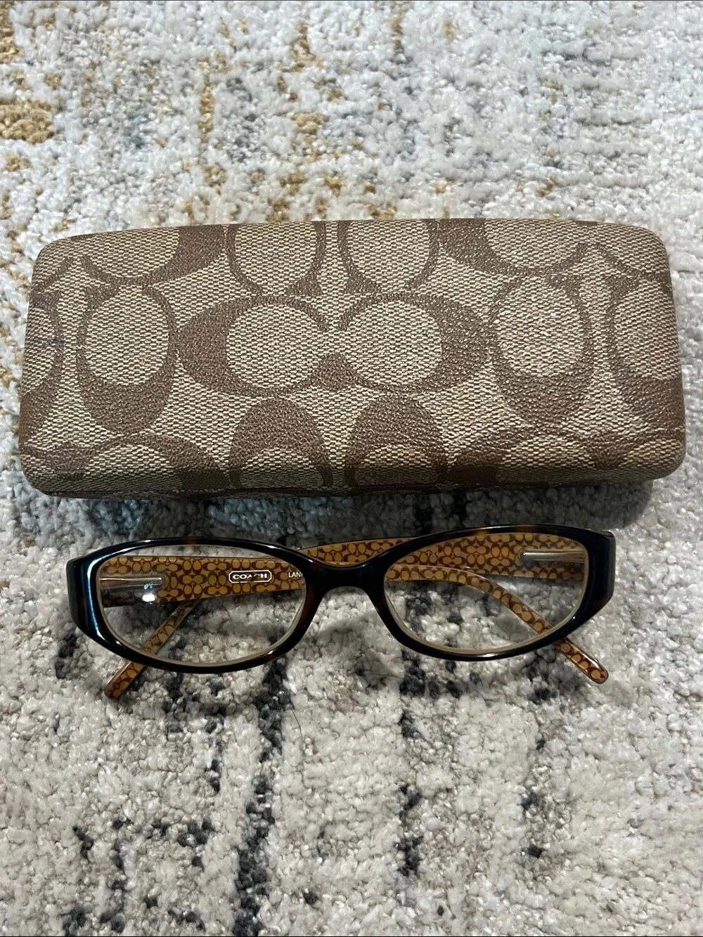 Coach Women's Brown Signature Eyeglasses with Case Lannie 546 tortoise z31